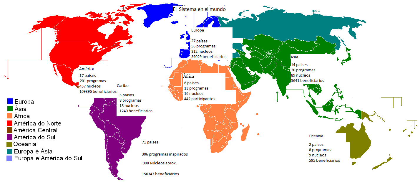 Mapa El Sistema en el Mundo